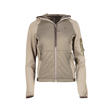 LADY JACKET PADDED HOODIE - Damen Zip-Jacke | Reißverschlusstaschen - Grau platin Bild 1
