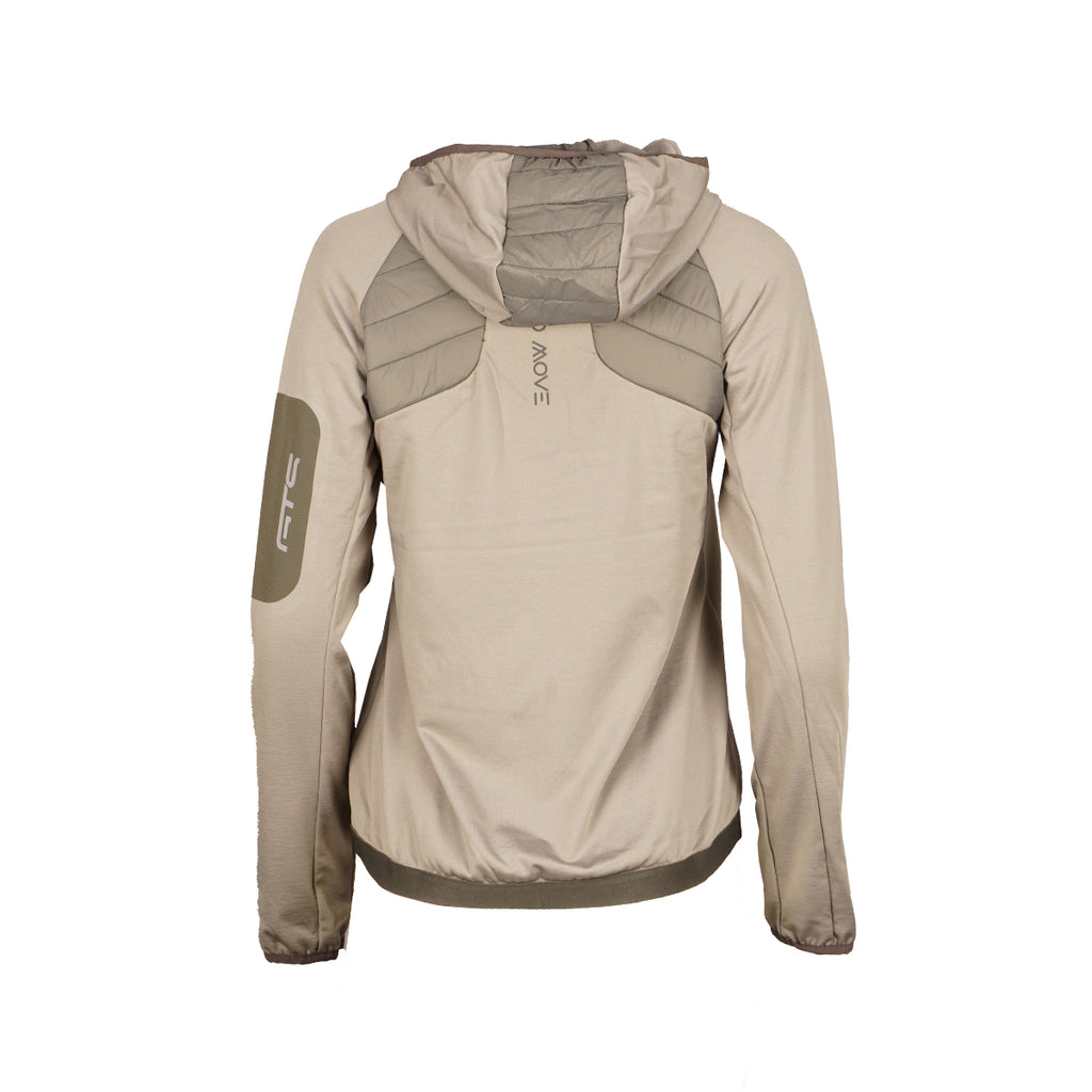 LADY JACKET PADDED HOODIE - Damen Zip-Jacke | Reißverschlusstaschen - Grau platin Bild 2