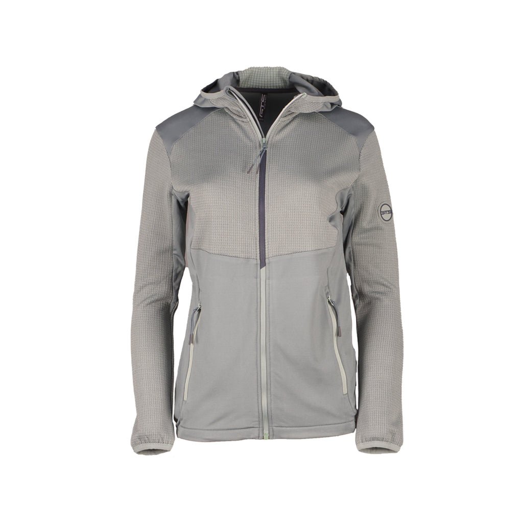 LADY JACKET WAFFLE BICOLOUR - Damen Zip-Jacke | weich und angenehm - Grau steel Bild 1