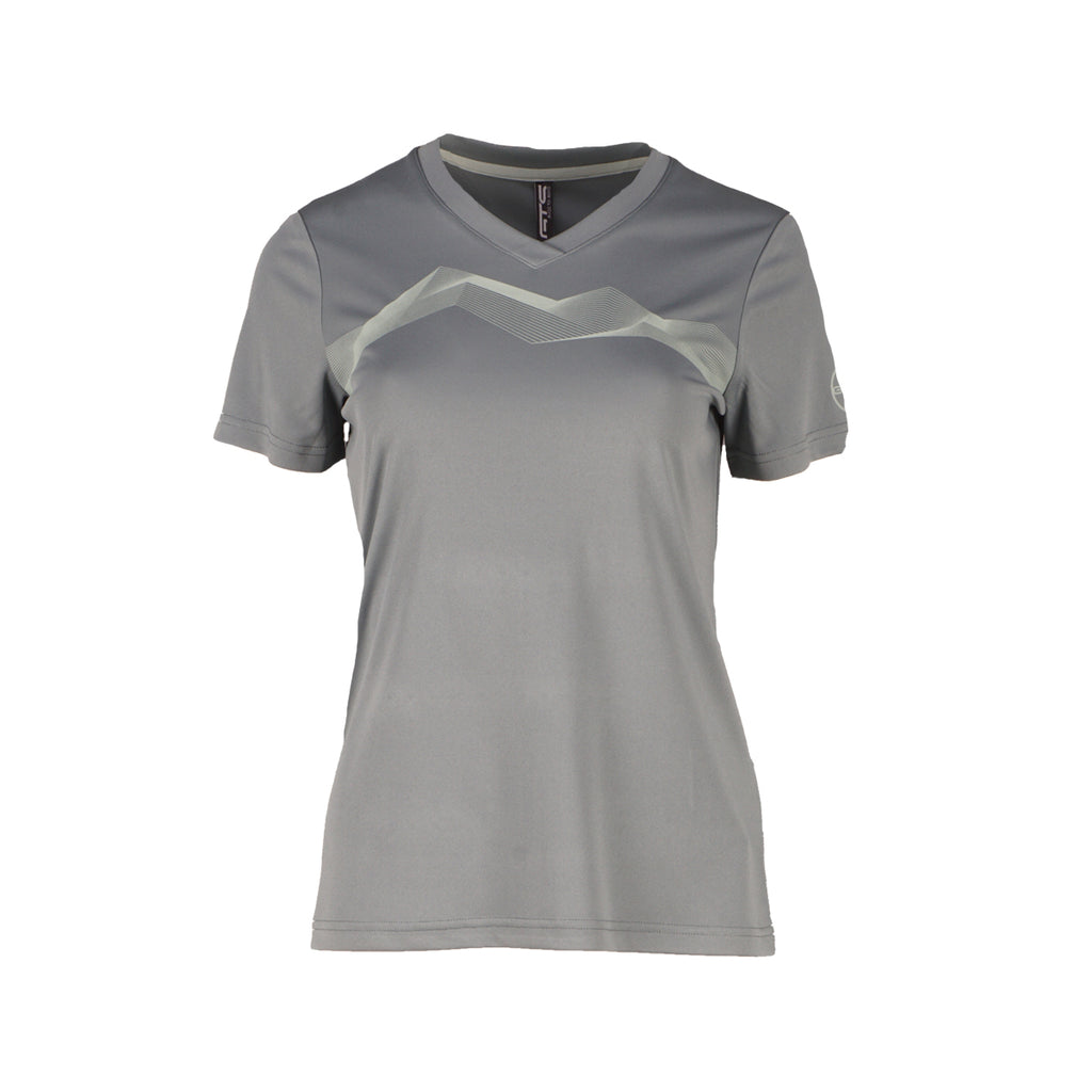 LADY T-SHIRT FUNCTIONAL - Damen T-Shirt | elastisch - Grau steel Bild 1