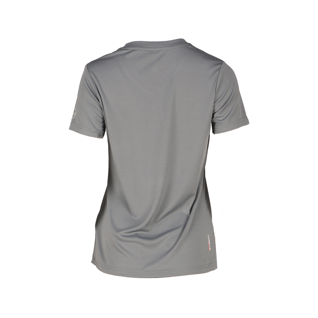 LADY T-SHIRT FUNCTIONAL - Damen T-Shirt | elastisch - Grau steel Bild 2