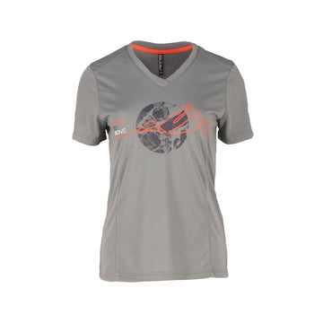 LADY T-SHIRT RAYON Damen T-Shirt | weiches Material - Grau steel Bild 1