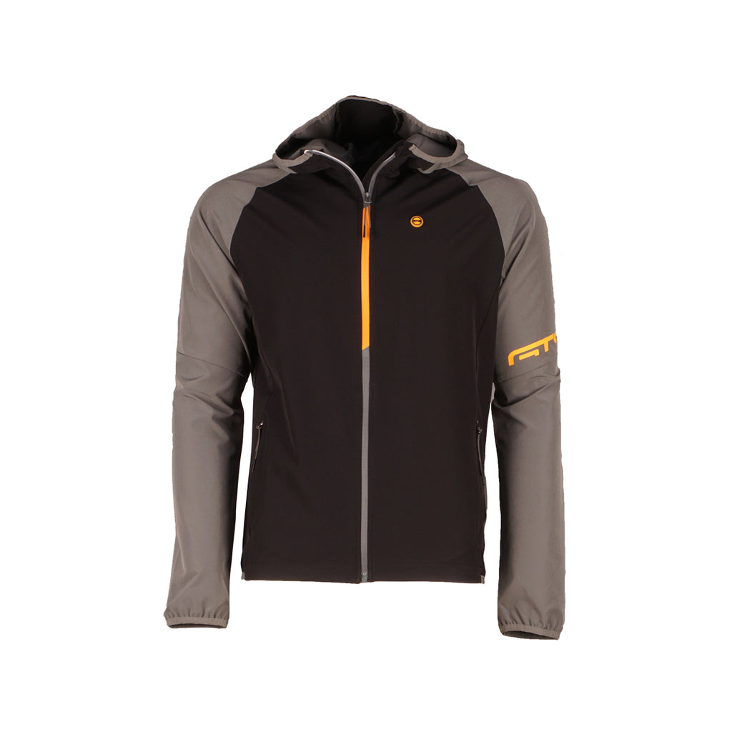 MAN JACKET LIGHT HOODIE - Herren Zip-Jacke | Belüftung am Rücken - Schwarz black Bild 1