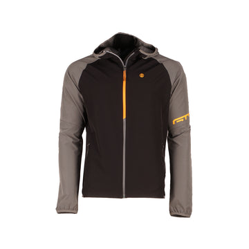 MAN JACKET LIGHT HOODIE - Herren Zip-Jacke | Belüftung am Rücken - Schwarz black Bild 1