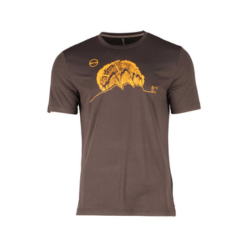 MAN T-SHIRT FUNCTIONAL - Herren T-Shirt | schnell trocknend - Braun mud Bild 1