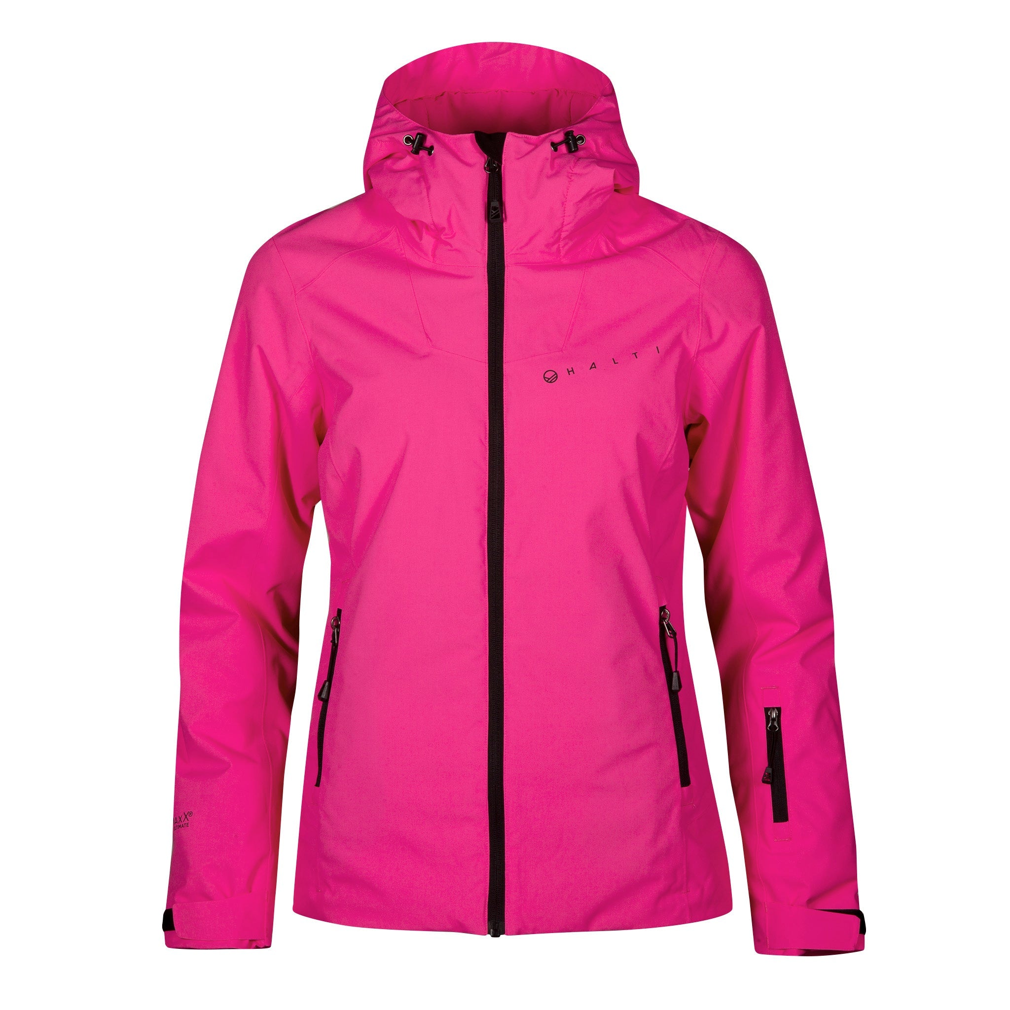 Wedeln W DX Ski Jacket Damen Skijacke feste Kapuze Pink