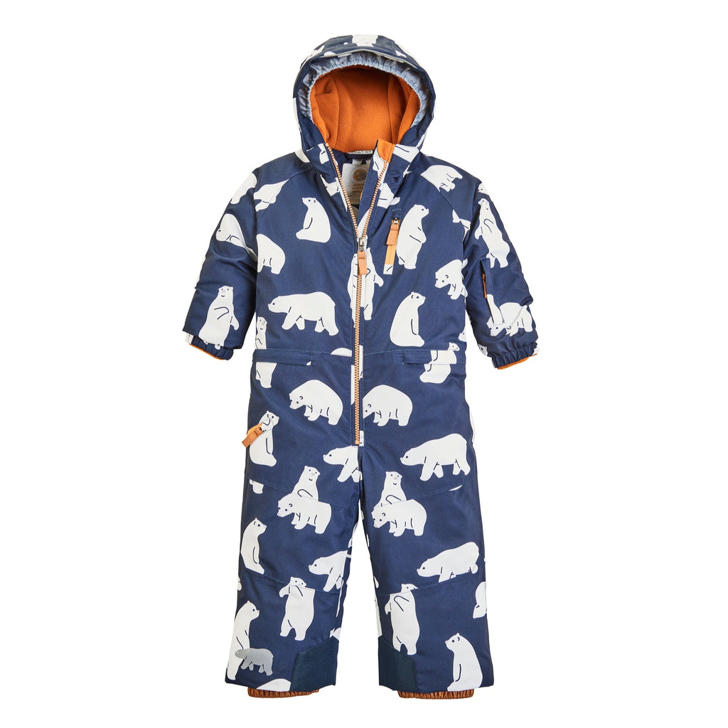 FISW 33 MNS ONPC - Kinder Skioverall | mit verschweißten Nähten - Blau-Weiß dunkelblau Bild 1