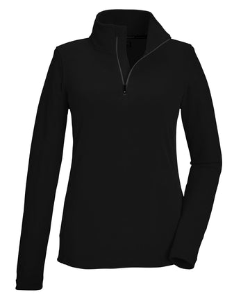 KSW 101 FLC SHRT - Damen Fleeceshirt | mit Stehkragen - Schwarz schwarz Bild 1