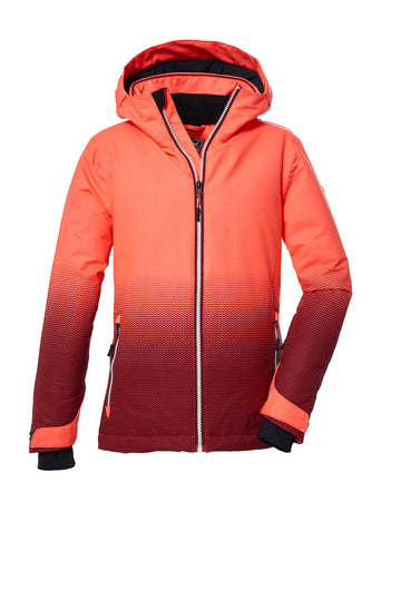 KSW 183 SKI JCKT - Kinder Skijacke | mit verschweißten Nähten - orange koralle Bild 1