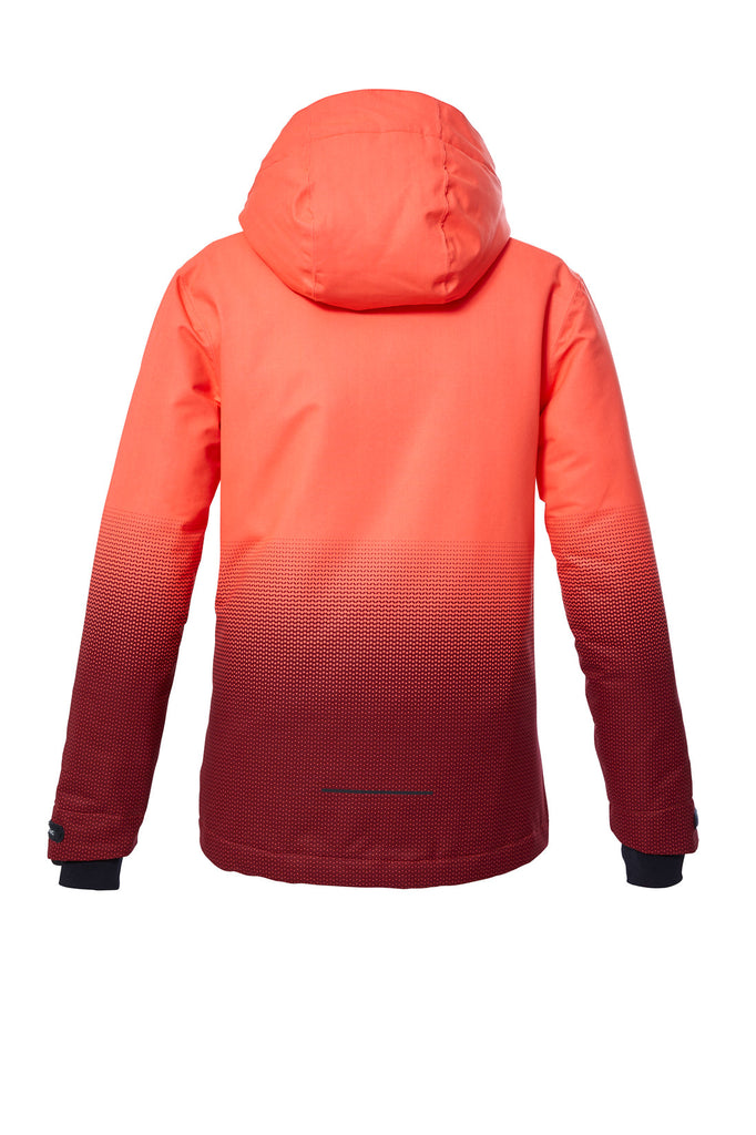 KSW 183 SKI JCKT - Kinder Skijacke | mit verschweißten Nähten - orange koralle Bild 2