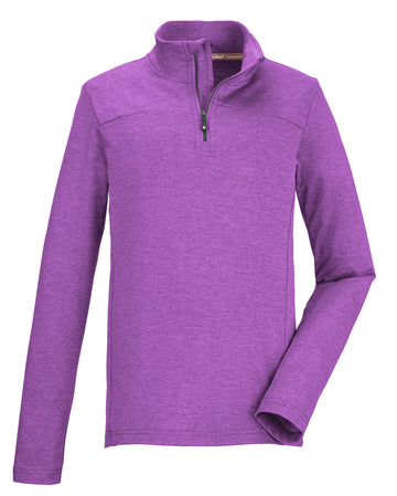 KSW 189 LS SHRT - Kinder Midlayer | mit Stehkragen - Lila neon reines orchidee Bild 1