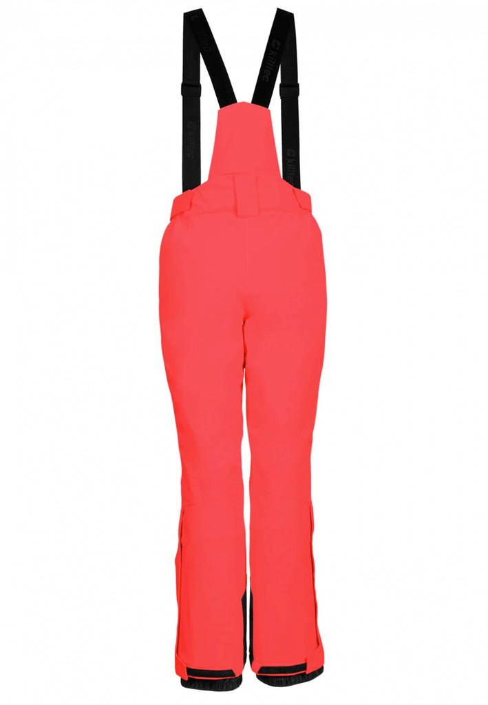 KSW 249 SKI PNTS - Damen Skihose | mit abnehmbaren Trägern - Koralle neon-coral Bild 2