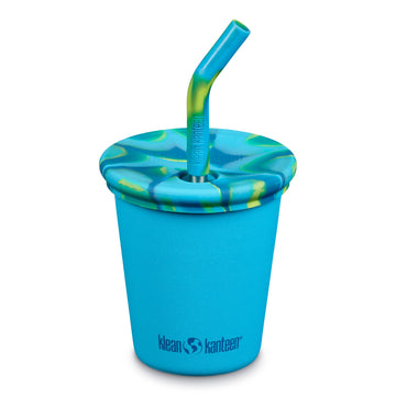 Kid Cup w Straw Lid - Kindertrinkbecher | auslaufischer - Blau Hawaiian Ocean Bild 1