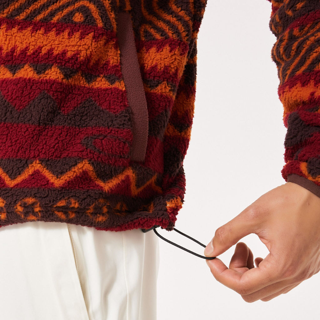 MOUNTAIN FIRE SHERPA - Herren Jacke | mit hohem Kragen - Rot GRENACHE NORWAY PATTERN Bild 5
