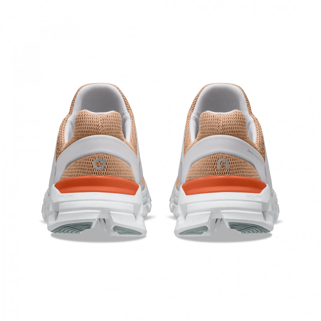 CLOUDSWIFT - Damen Lauf- und Freizeitschuh | Leicht und gut gedämpft - Weiß-Orange COPPER | FROST Bild 4