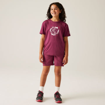Alvarado IX - Kinder T-Shirt | sehr guter Feuchtigkeitsabtransport - Violett Beaujolais Bild 1