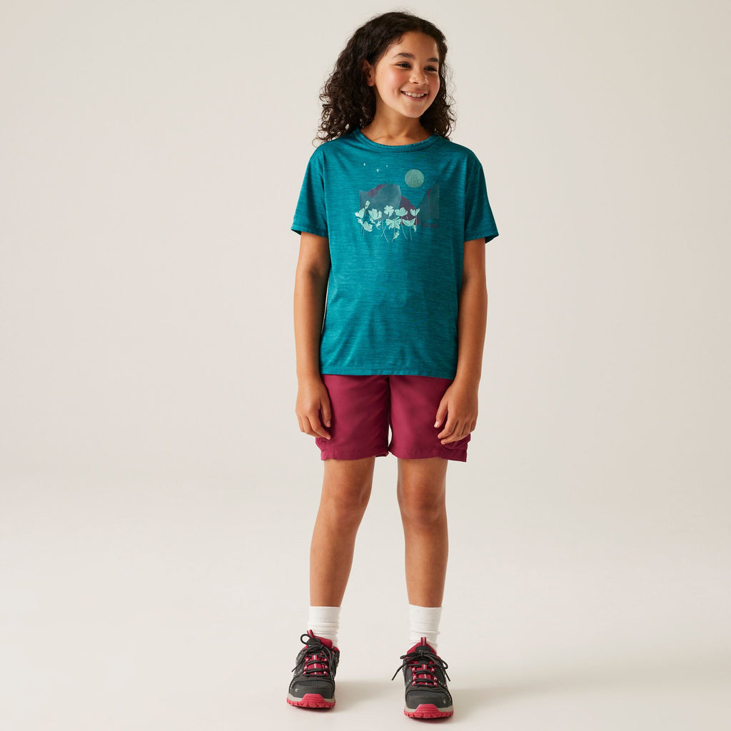 Alvarado IX - Kinder T-Shirt | sehr guter Feuchtigkeitsabtransport - Türkis ExotPlumeMrl Bild 1