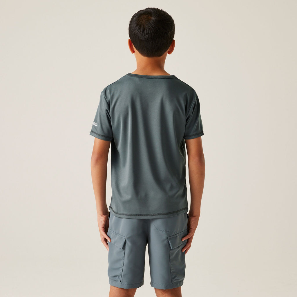Alvarado IX - Kinder T-Shirt | sehr guter Feuchtigkeitsabtransport - Grau StormyWeathr Bild 2