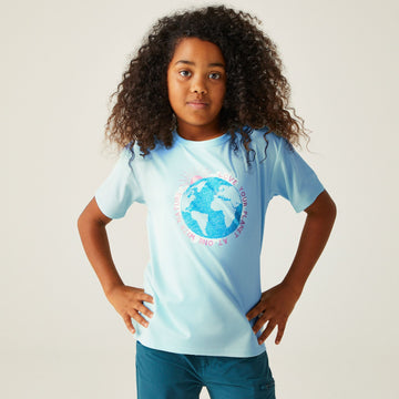 Alvarado VIII - Kinder T-Shirt | schnell trocknend - Blau Bleached Aqua Bild 1