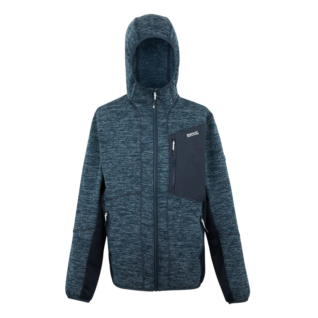 Alven - Herren Jacke | fixierte Kapuze - Blau MnDnM/Nv(Nv) Bild 3