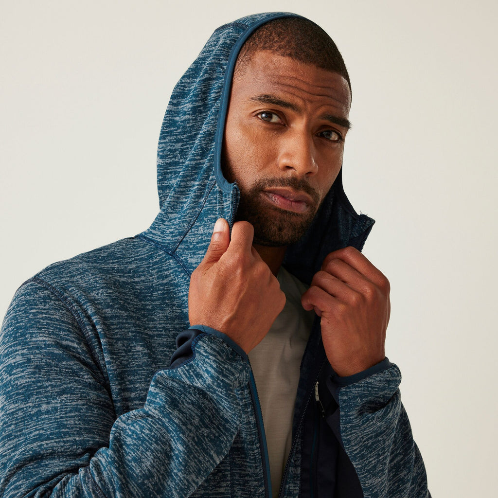 Alven - Herren Jacke | fixierte Kapuze - Blau MnDnM/Nv(Nv) Bild 5