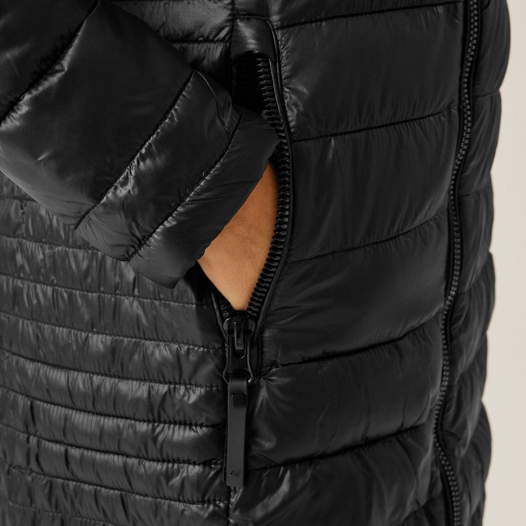 Andel III - Damen Wintermantel | 2 Wege-Reißverschluss - Schwarz Black Bild 3