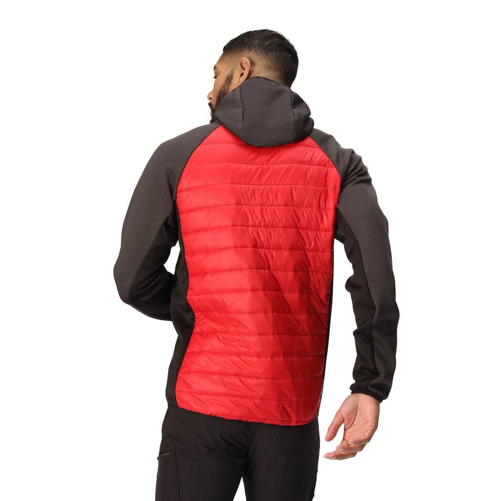 Andreson VIII Hybrd - Herren Jacke | mit daunenweicher Warmloft-Isolierung - Rot DangrRed/Ash Bild 2