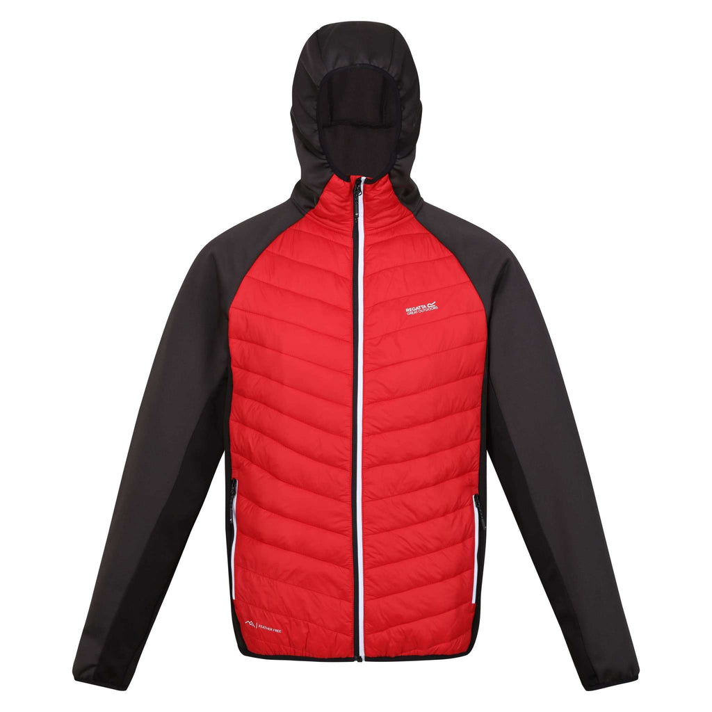 Andreson VIII Hybrd - Herren Jacke | mit daunenweicher Warmloft-Isolierung - Rot DangrRed/Ash Bild 4
