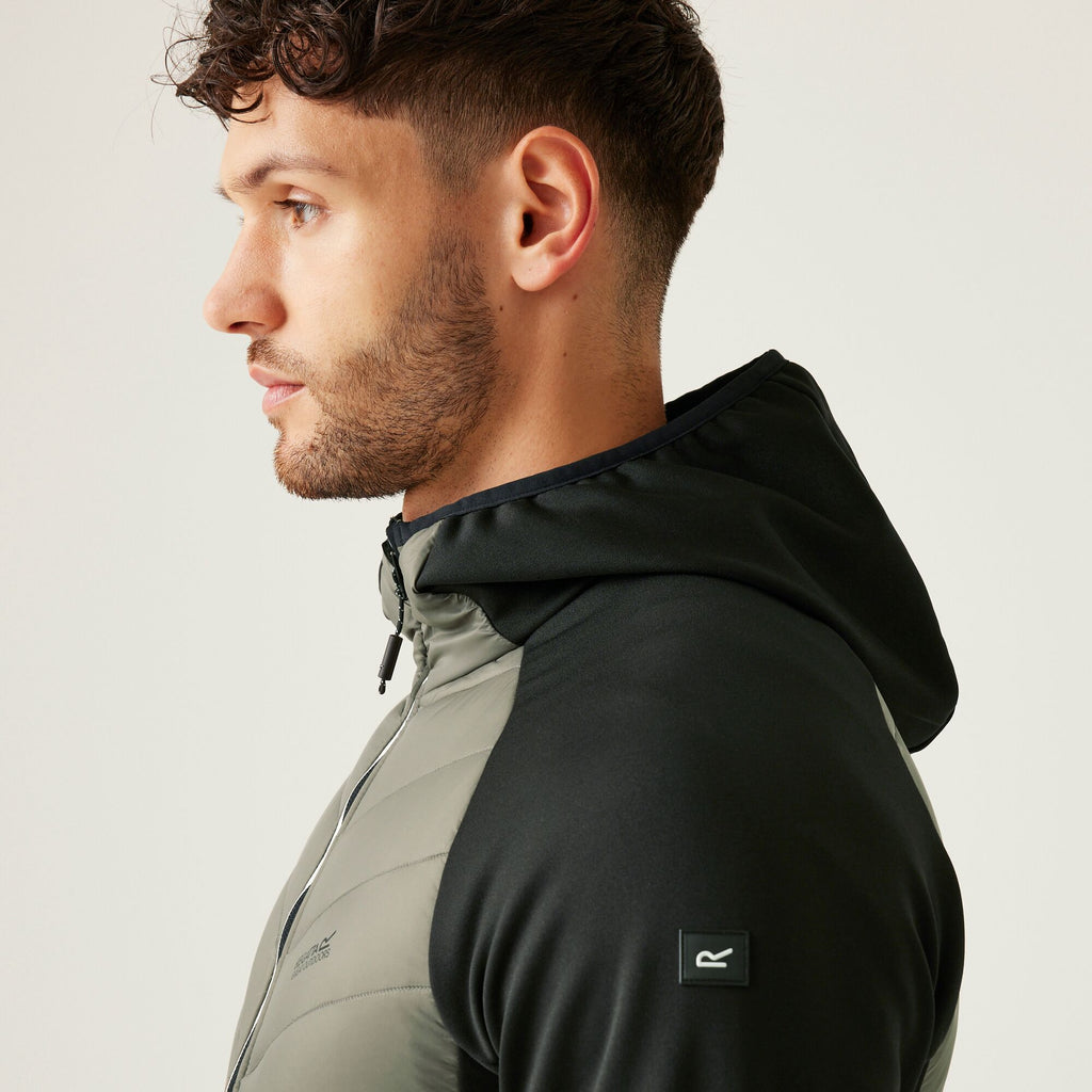 Andreson VIII Hybrid - Herren Jacke | leichte Wattierung - Schwarz Grau Treetop/Blck Bild 5