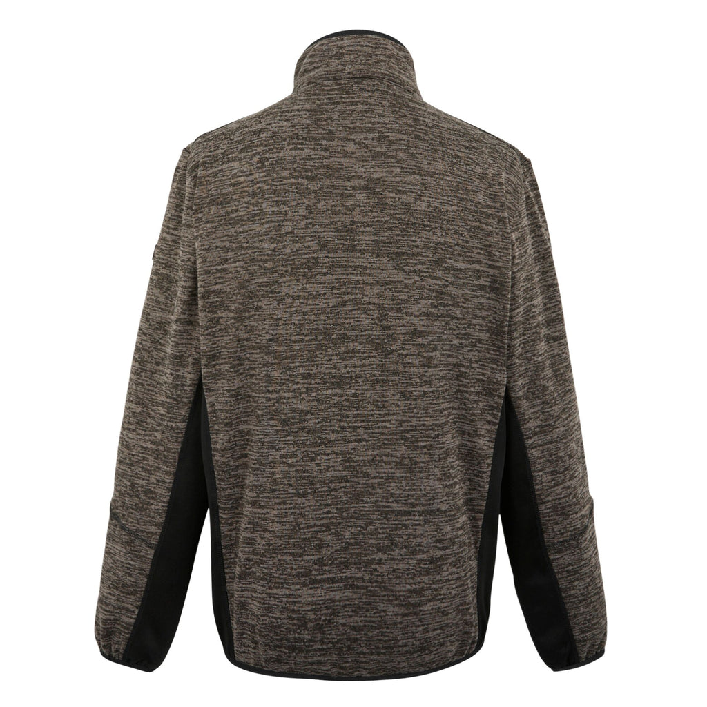 Baslinn - Herren Jacke | meliertes Fleece - Grau TreetpMrl/Bk Bild 4