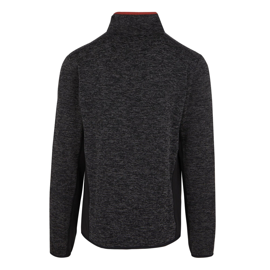 Baslinn - Herren Jacke | meliertes Fleece - Schwarz BlkMarl/Blak Bild 4