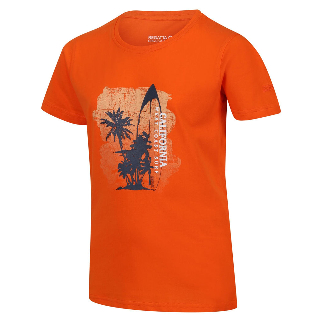 Bosley VI - Kinder T-Shirt | aus Baumwolle - Orange Blaze Orange Bild 3