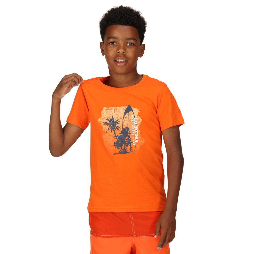 Bosley VI - Kinder T-Shirt | aus Baumwolle - Orange Blaze Orange Bild 6