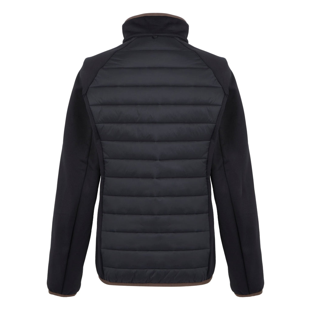 Carletta IX 3 in 1 - Damen Jacke | mit Hybrid Innenjacke und reflektierenden Details - Beige-Schwarz Black/Warm Taupe Bild 4