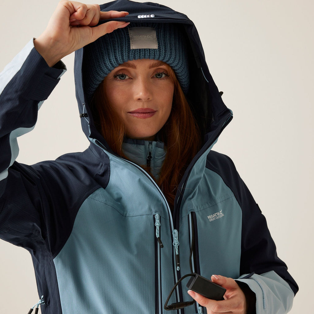 Carletta IX 3 in 1 - Damen Jacke | mit Hybrid Innenjacke und reflektierenden Details - Blau Navy/Coronet Blue Bild 6