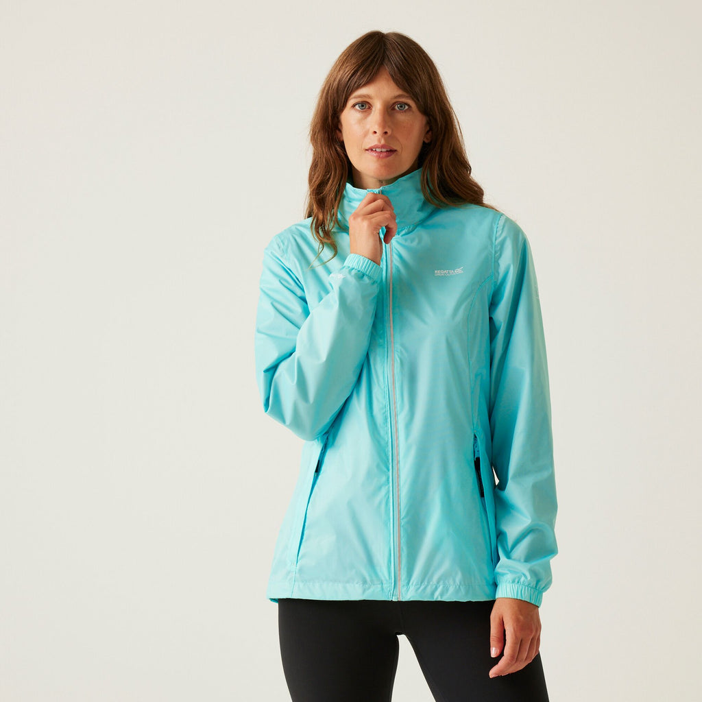 Corinne IV - Damen Regenjacke | mit Reflektor-Paspelierung - Blau Aruba Blue Bild 1