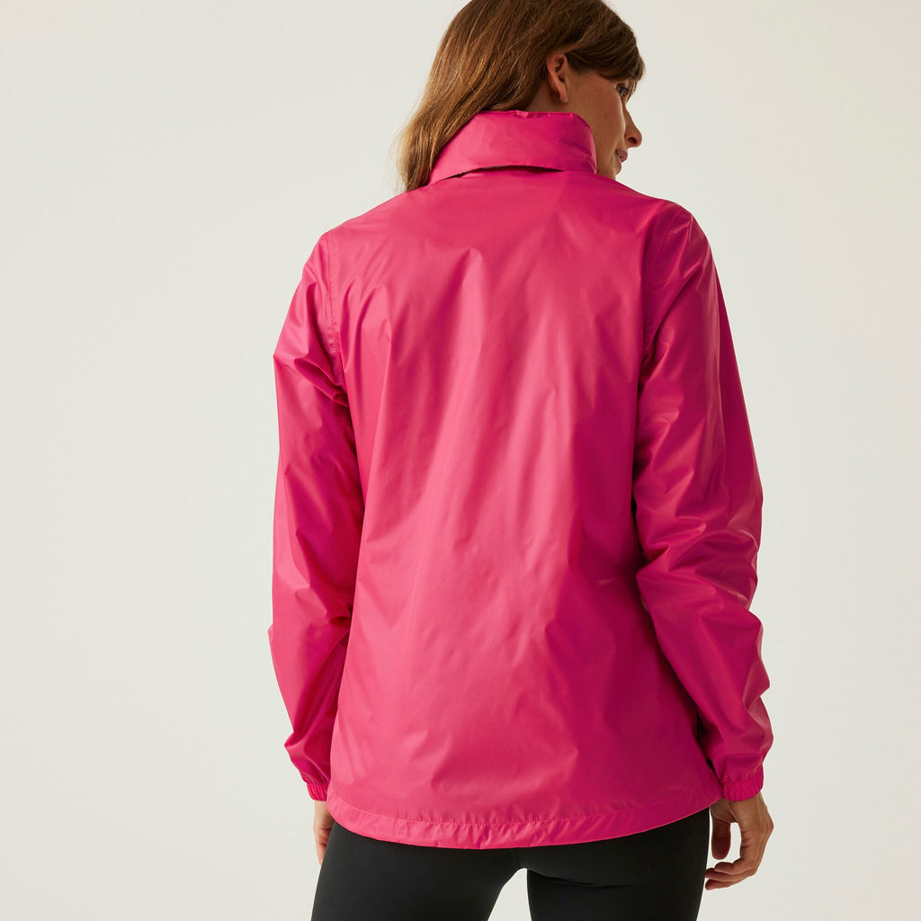 Corinne IV - Damen Regenjacke | mit Reflektor-Paspelierung - Pink Pop Bild 2
