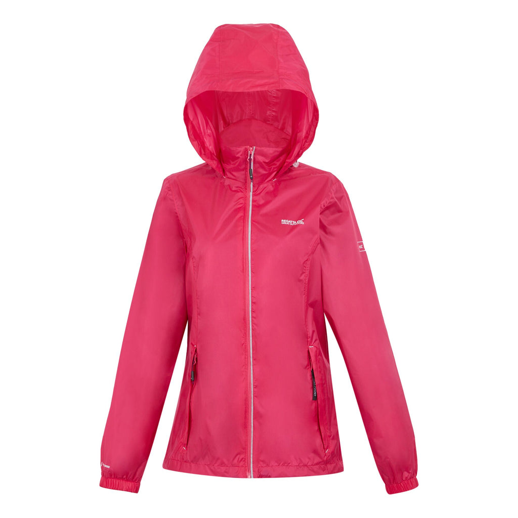 Corinne IV - Damen Regenjacke | mit Reflektor-Paspelierung - Pink Pop Bild 3