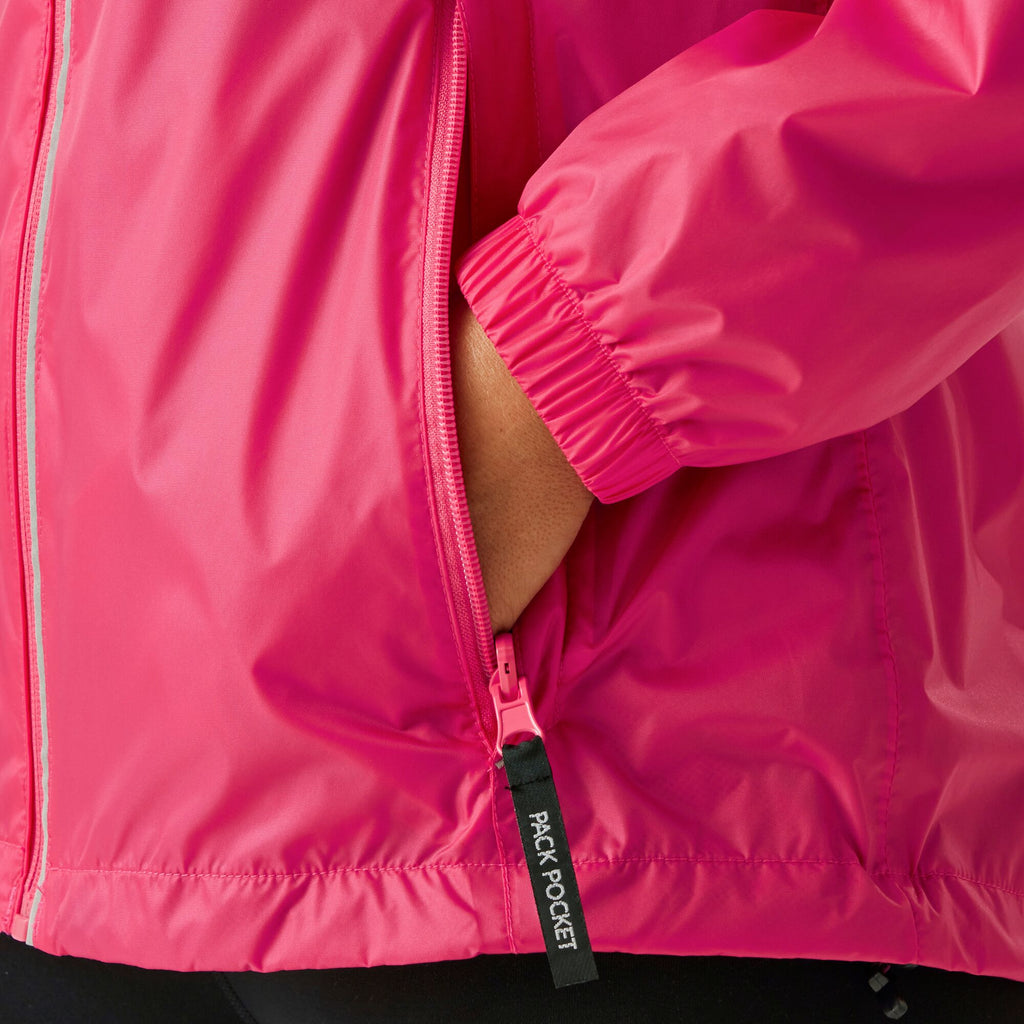 Corinne IV - Damen Regenjacke | mit Reflektor-Paspelierung - Pink Pop Bild 6