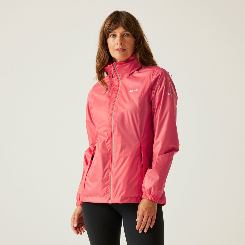 Corinne IV - Damen Regenjacke | mit Reflektor-Paspelierung - Rosa Peach Bloom Bild 1