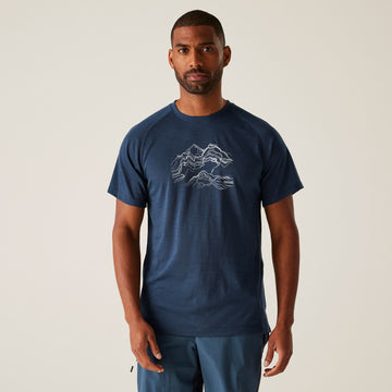 Escade - Herren T-Shirt | schnelltrocknend - Blau MoonLt Denim Bild 1