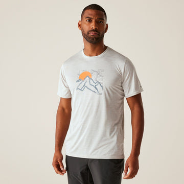 Fingal IX - Herren T-Shirt | gute Feuchtigkeitsableitung - Grau Iceberg Marl Bild 1