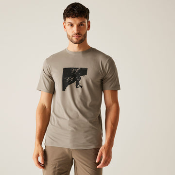 Fingal Stretch - Herren T-Shirt | schnelltrocknend - Braun Golden Sand Bild 1