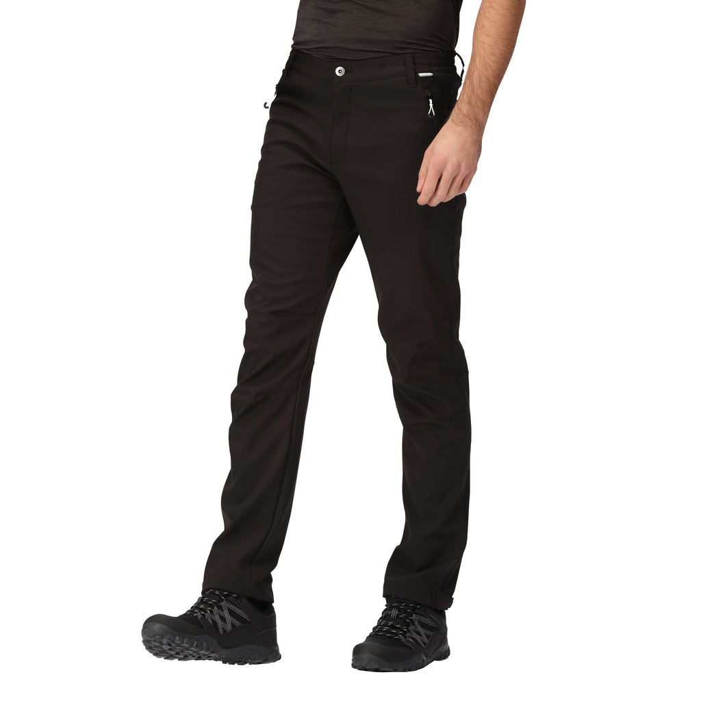 Geo Softshell - Herren Softshell-Hose -  reguläre Beinlänge |  dauerhaft wasserabweisend - Schwarz 800 black Bild 1