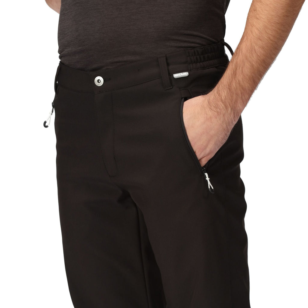 Geo Softshell - Herren Softshell-Hose -  reguläre Beinlänge |  dauerhaft wasserabweisend - Schwarz 800 black Bild 2