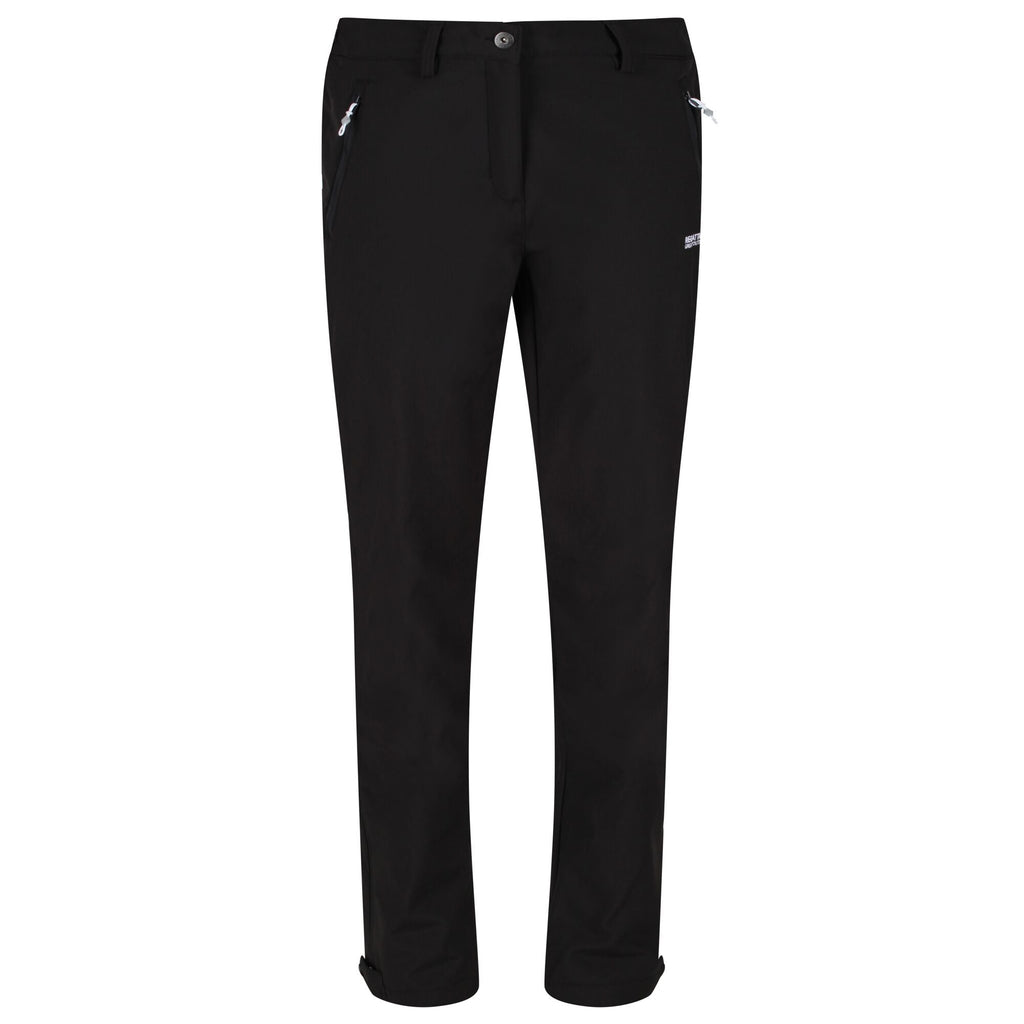 Geo SShell Trs II - Damen Softshell-Hose - kurze Beinlänge | mit wärmender Innenseite -Schwarz 800 black Bild 2