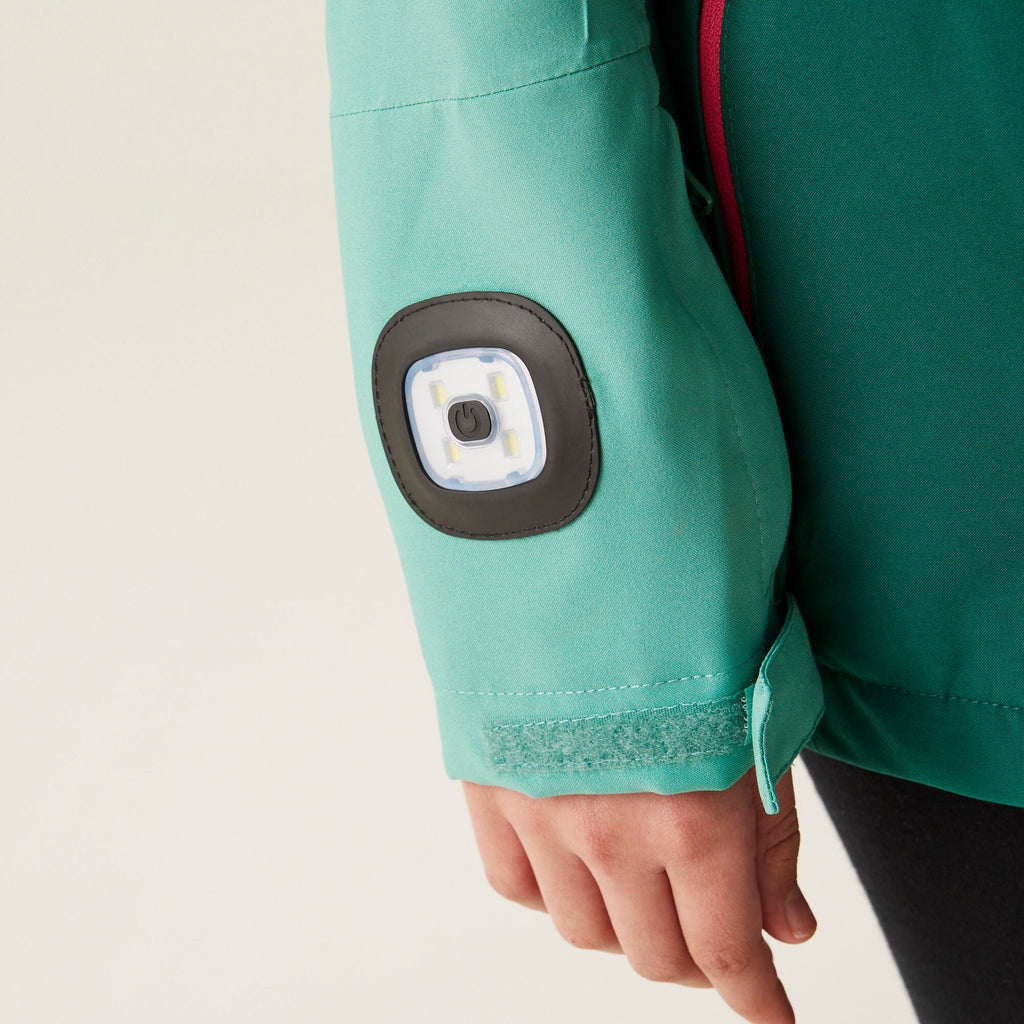 Girl Trekktain 3in1 - Kinder Jacke | Rundum reflektierende Details - Grün Rain Forest/Dusty Green Bild 3