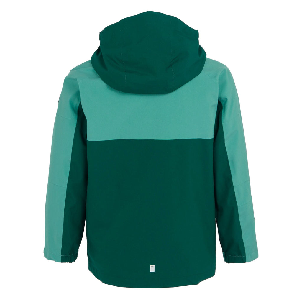 Girl Trekktain 3in1 - Kinder Jacke | Rundum reflektierende Details - Grün Rain Forest/Dusty Green Bild 5