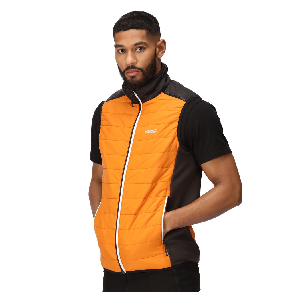 Halton B/W VII - Herren Gilet | mit Stretcheinsätzen - Orange OrangPep/Blk Bild 1