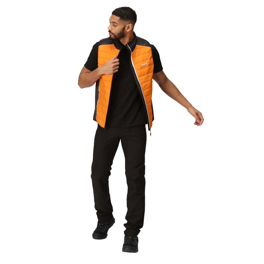 Halton B/W VII - Herren Gilet | mit Stretcheinsätzen - Orange OrangPep/Blk Bild 2